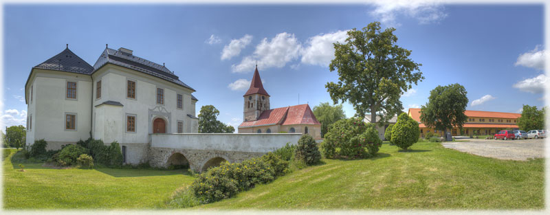 Panorama areálu penzionu